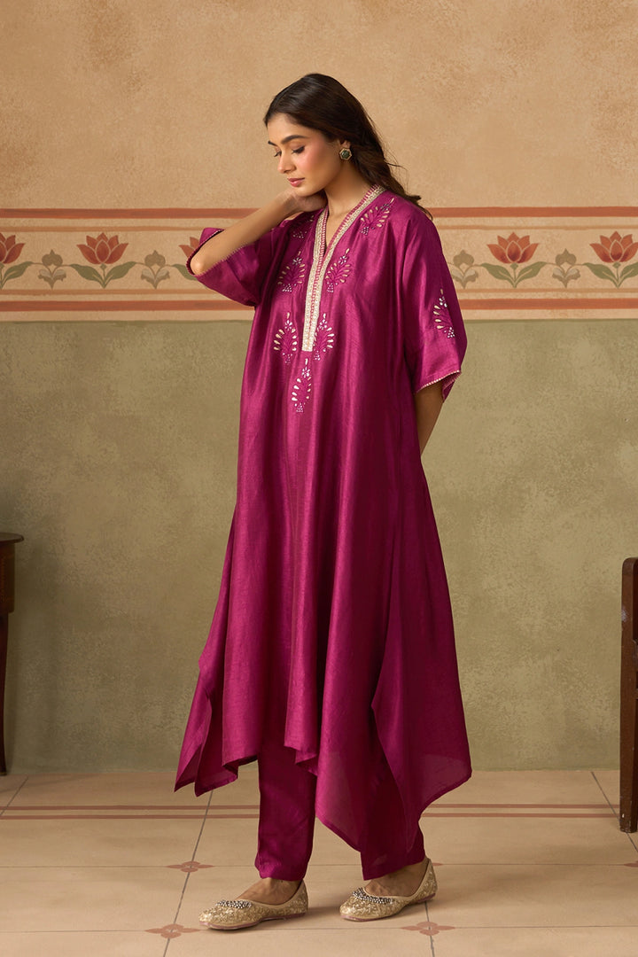 Plum Kaftaan Set
