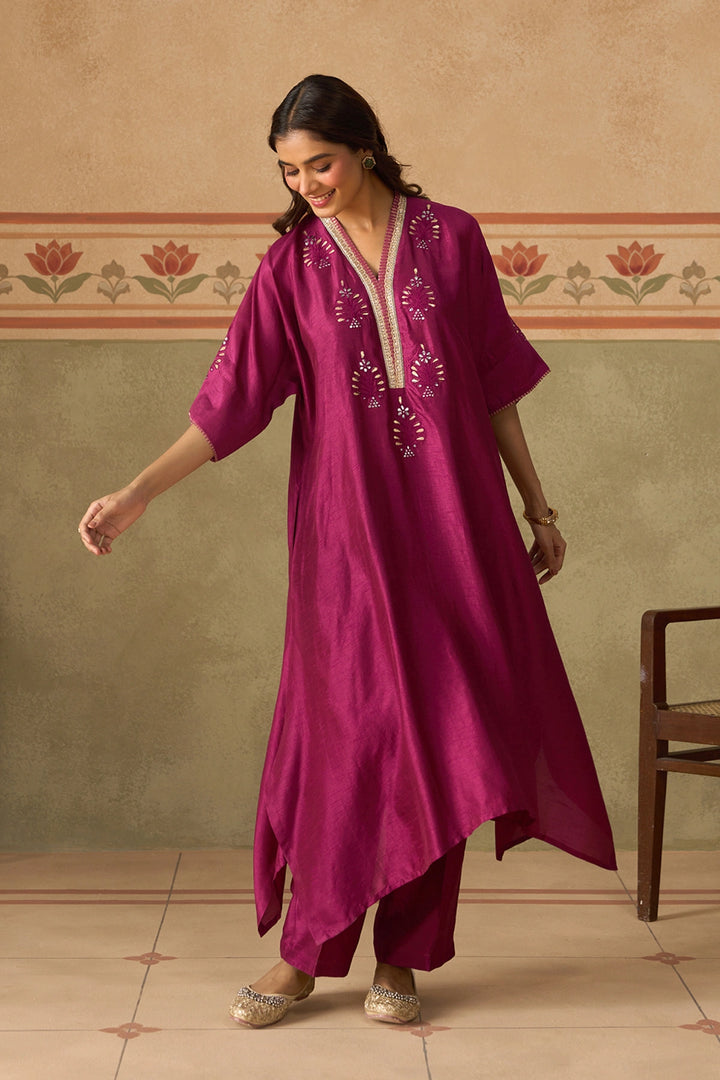 Plum Kaftaan Set
