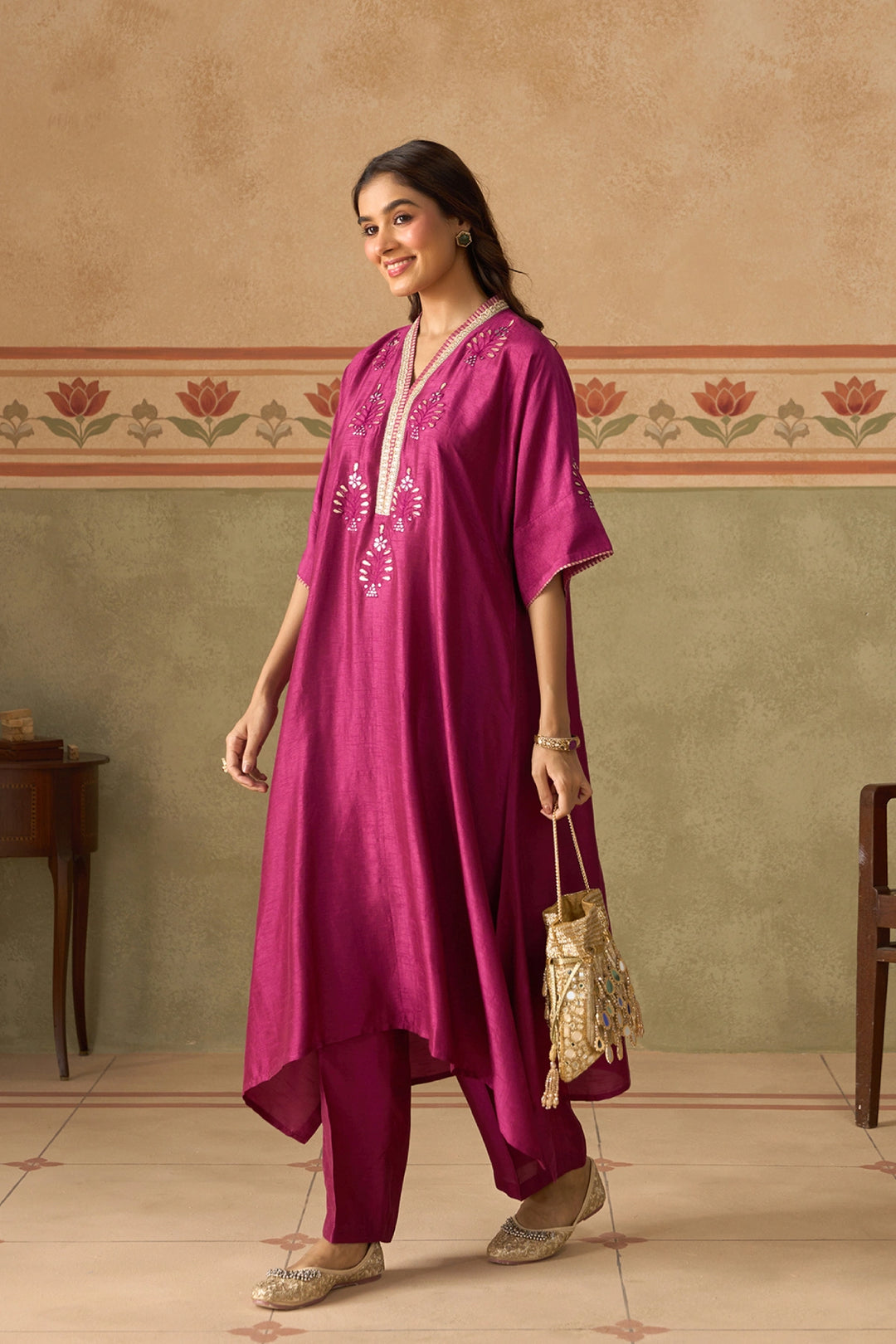 Plum Kaftaan Set