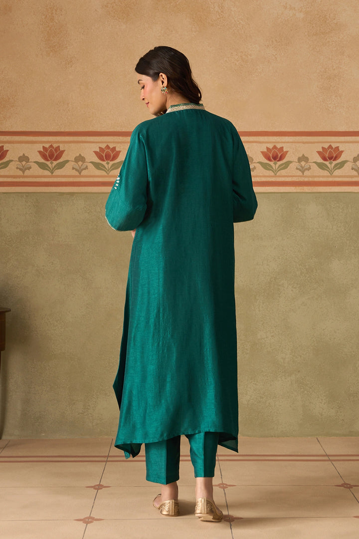 Teal Kurta Set