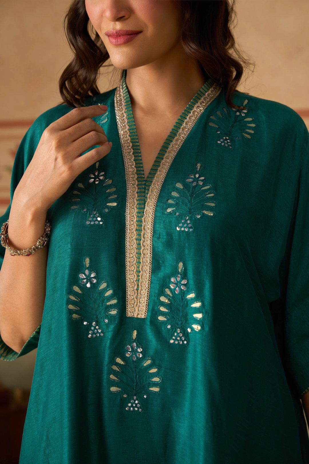 Teal Kurta Set
