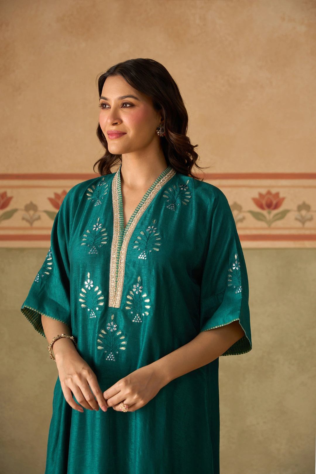 Teal Kurta Set