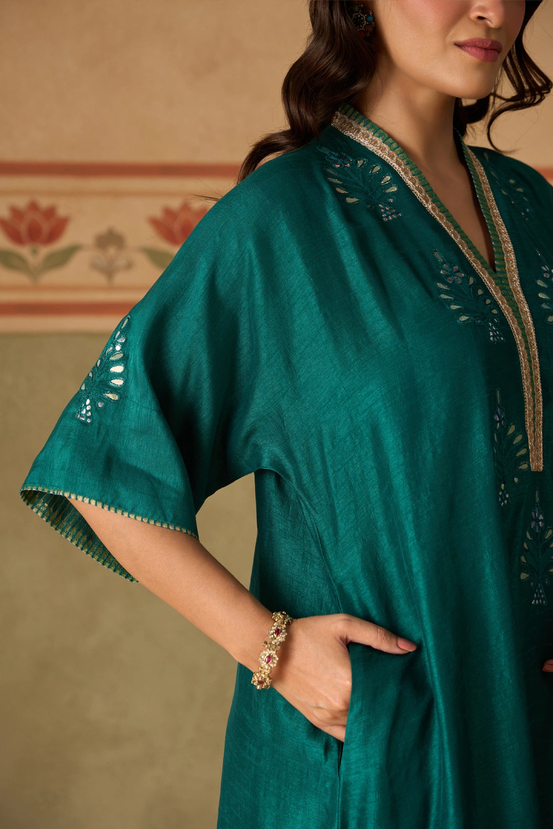 Teal Kurta Set