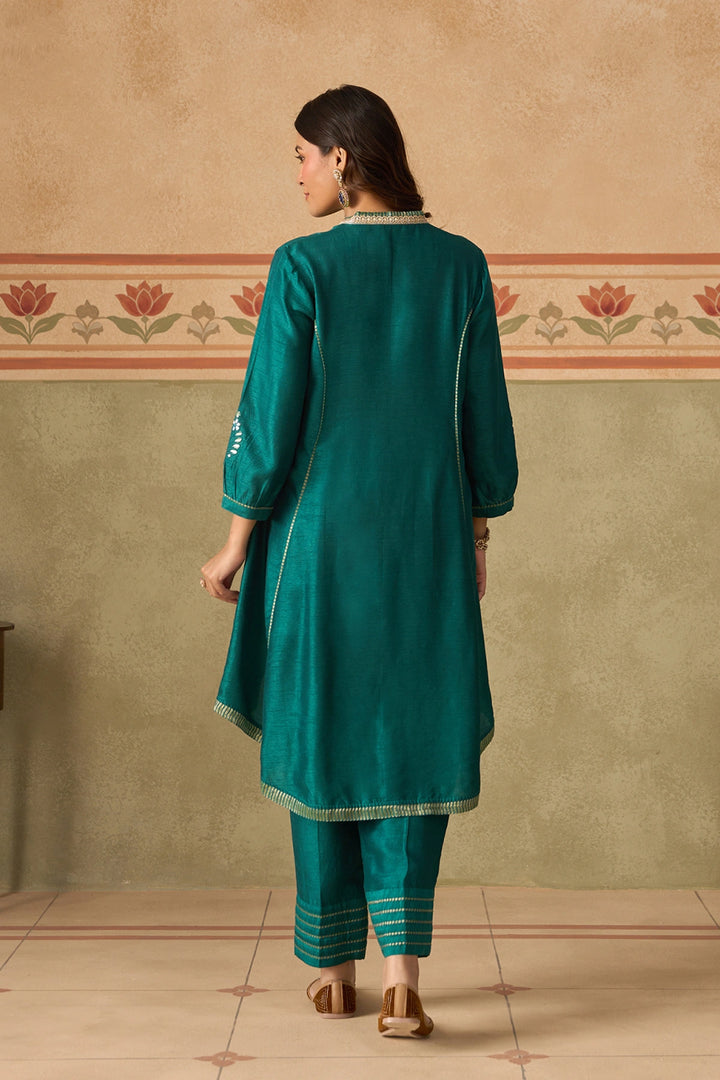 Teal Kurta Set