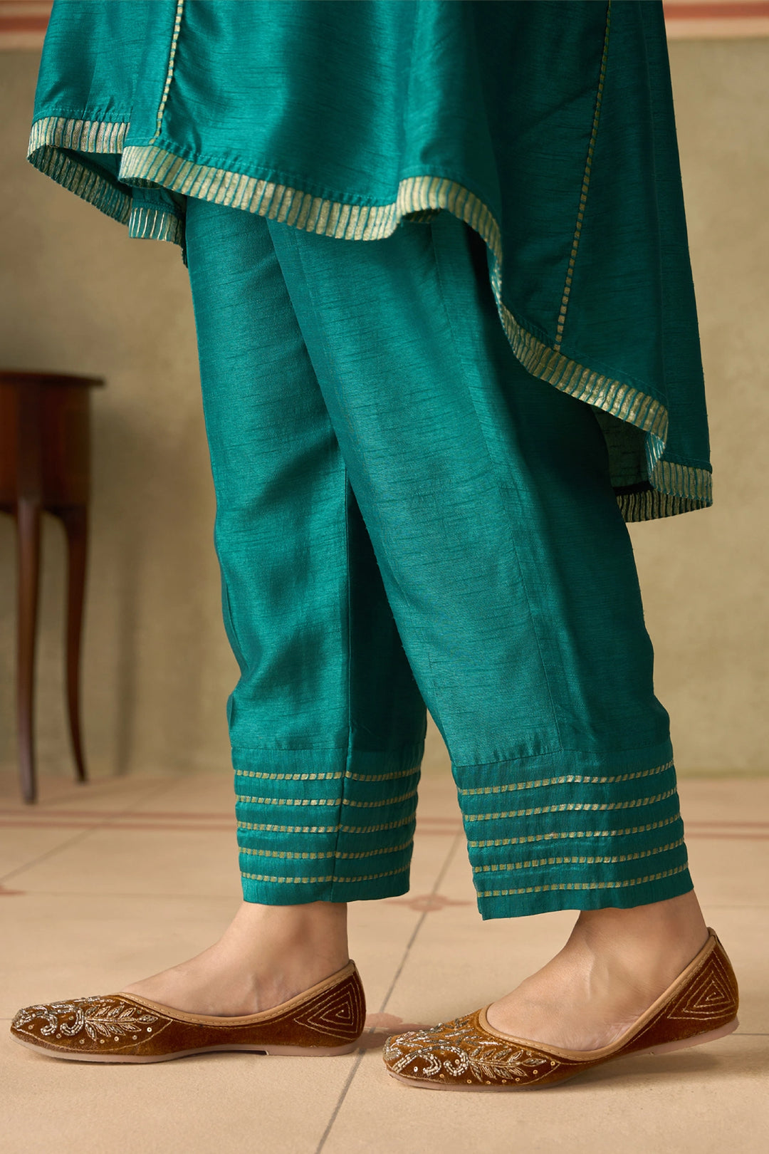 Teal Kurta Set