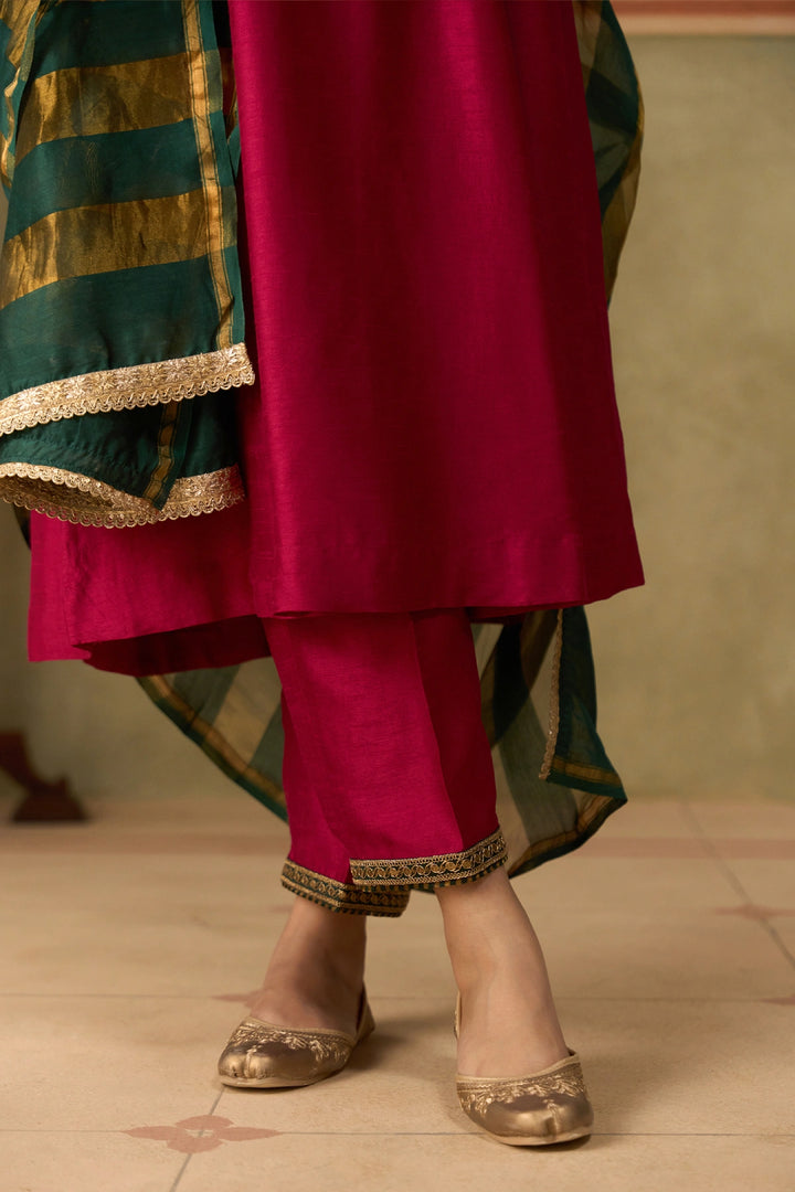 Magenta Kurta Set