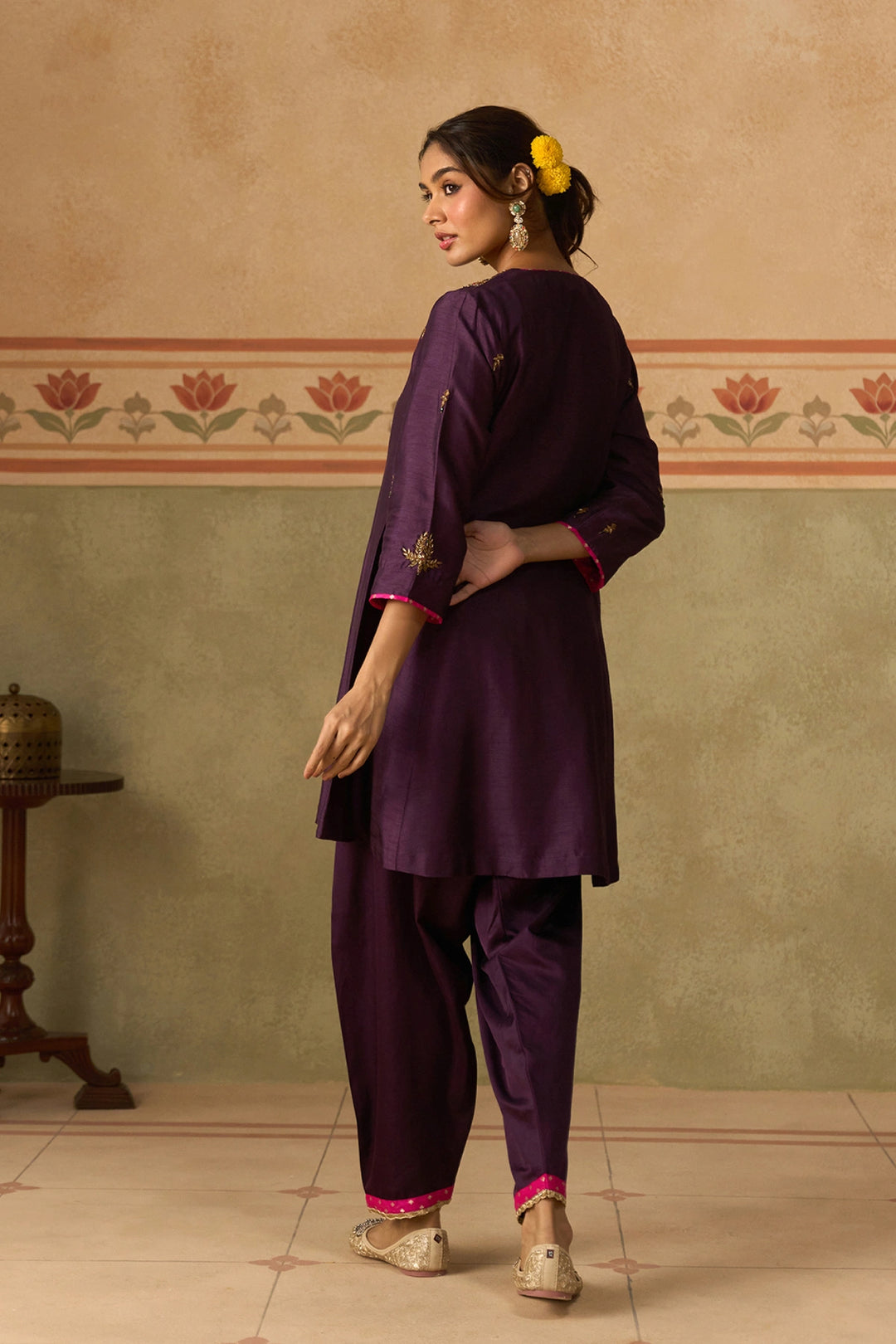 Purple Kurta Set