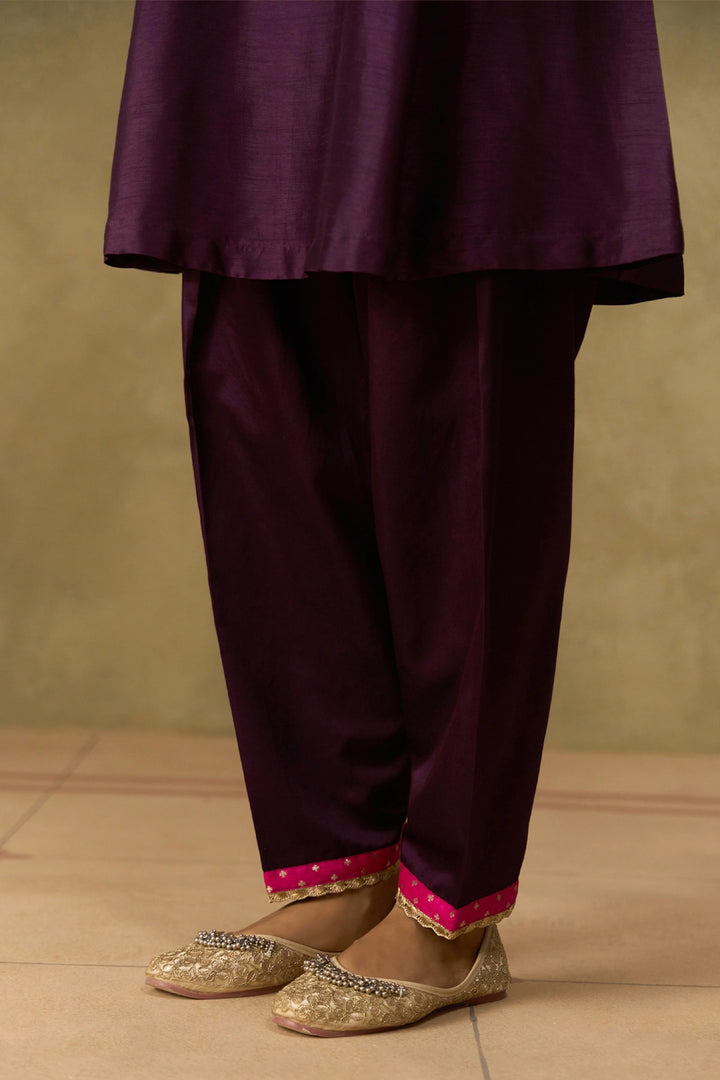 Purple Kurta Set