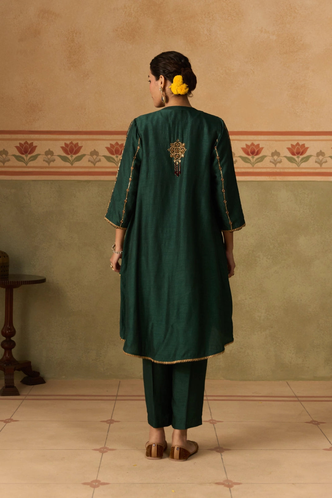 Dark Green Jacket Set