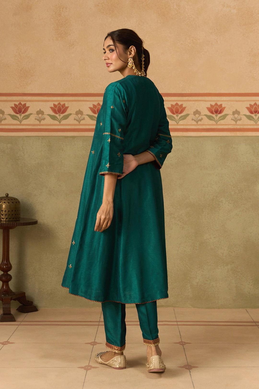 Teal Kurta Set