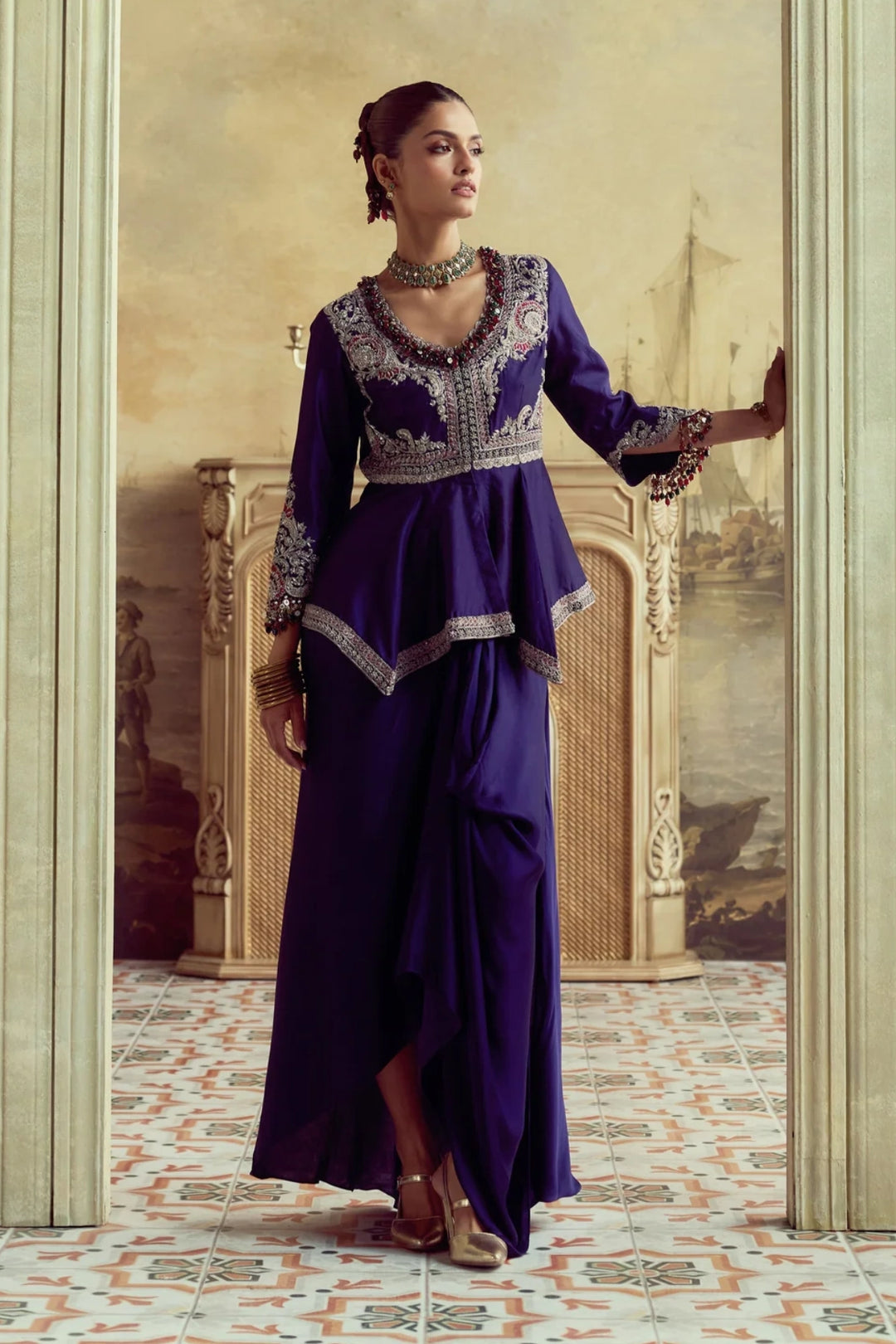 RS Kalamkarrie Peplum Set