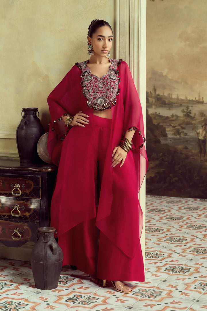 RS Kalamkarrie Organza Jacket Set