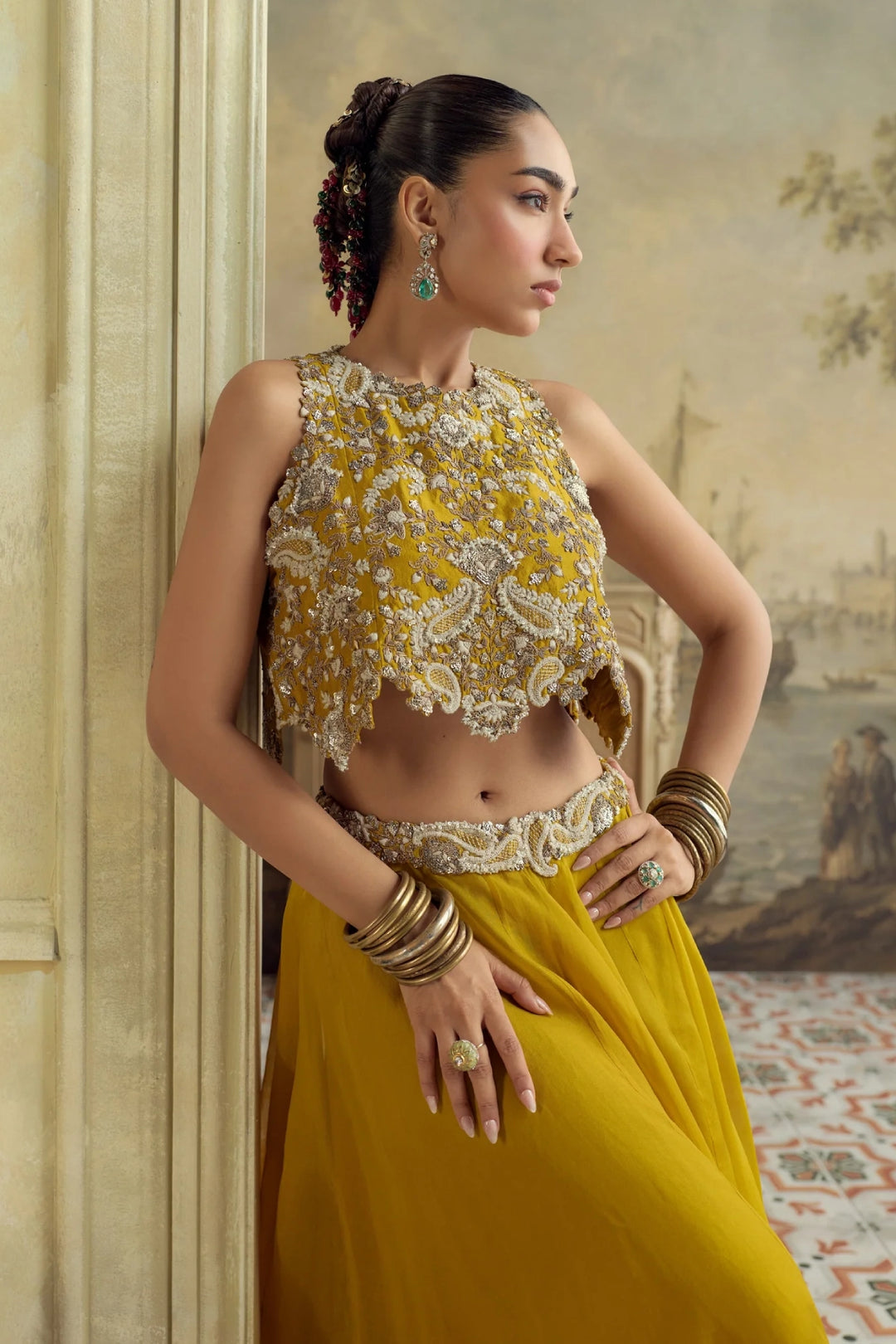 AV Offwhite Kairi Boxy Skirt Set