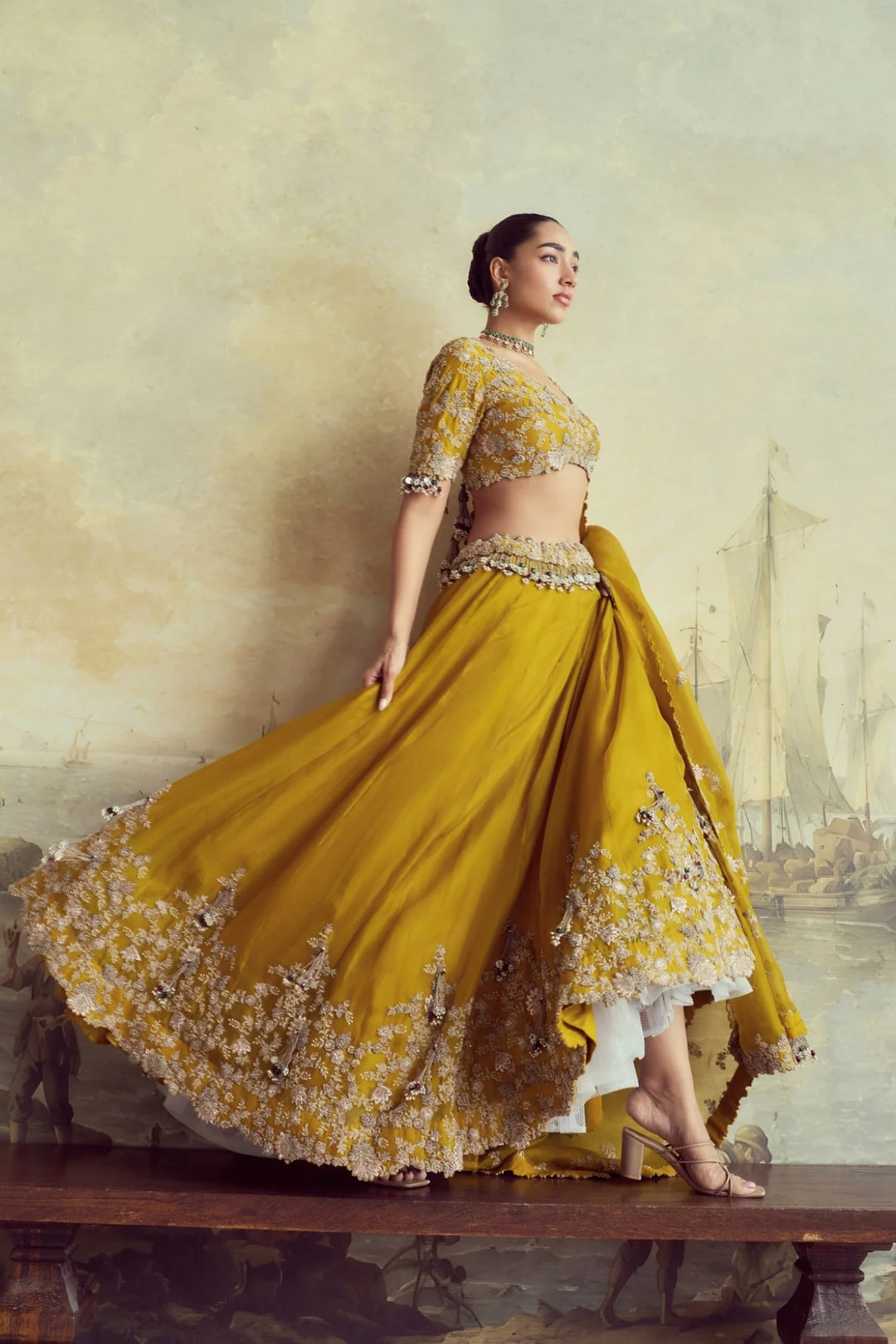 UP Moti Resham Lehenga