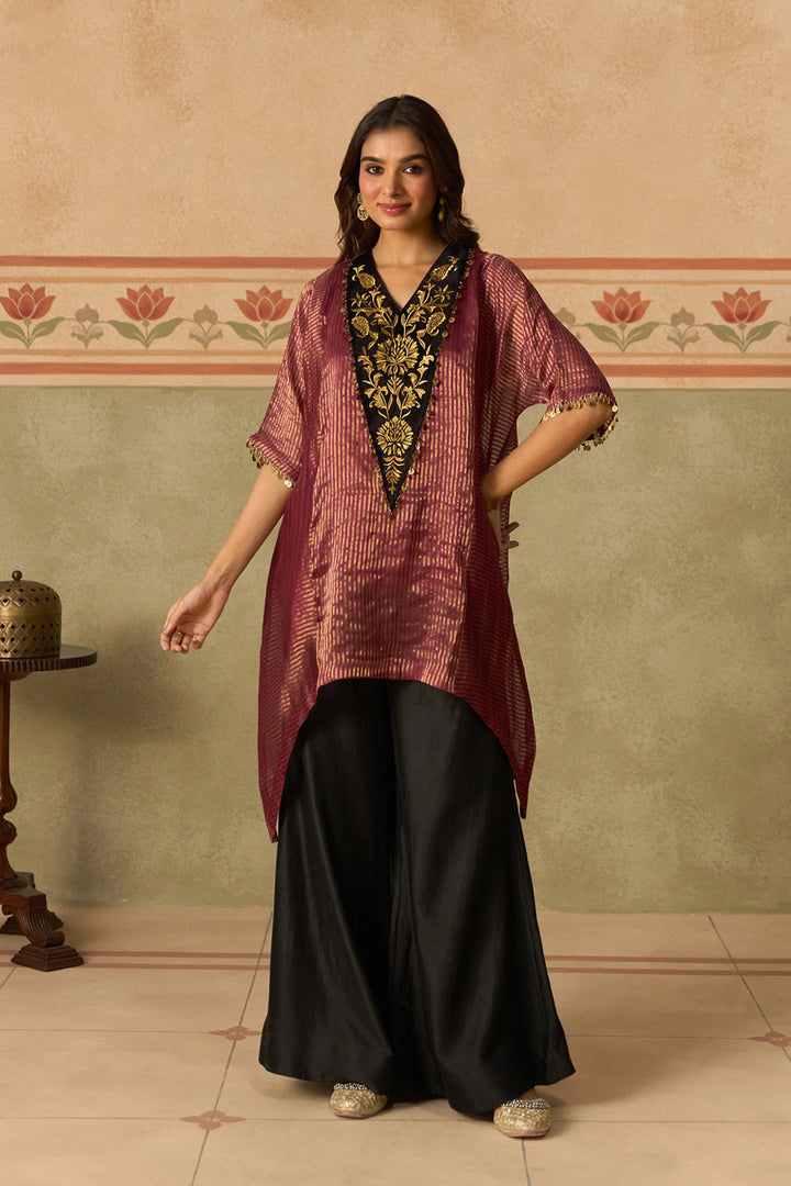Plum Kurta Set