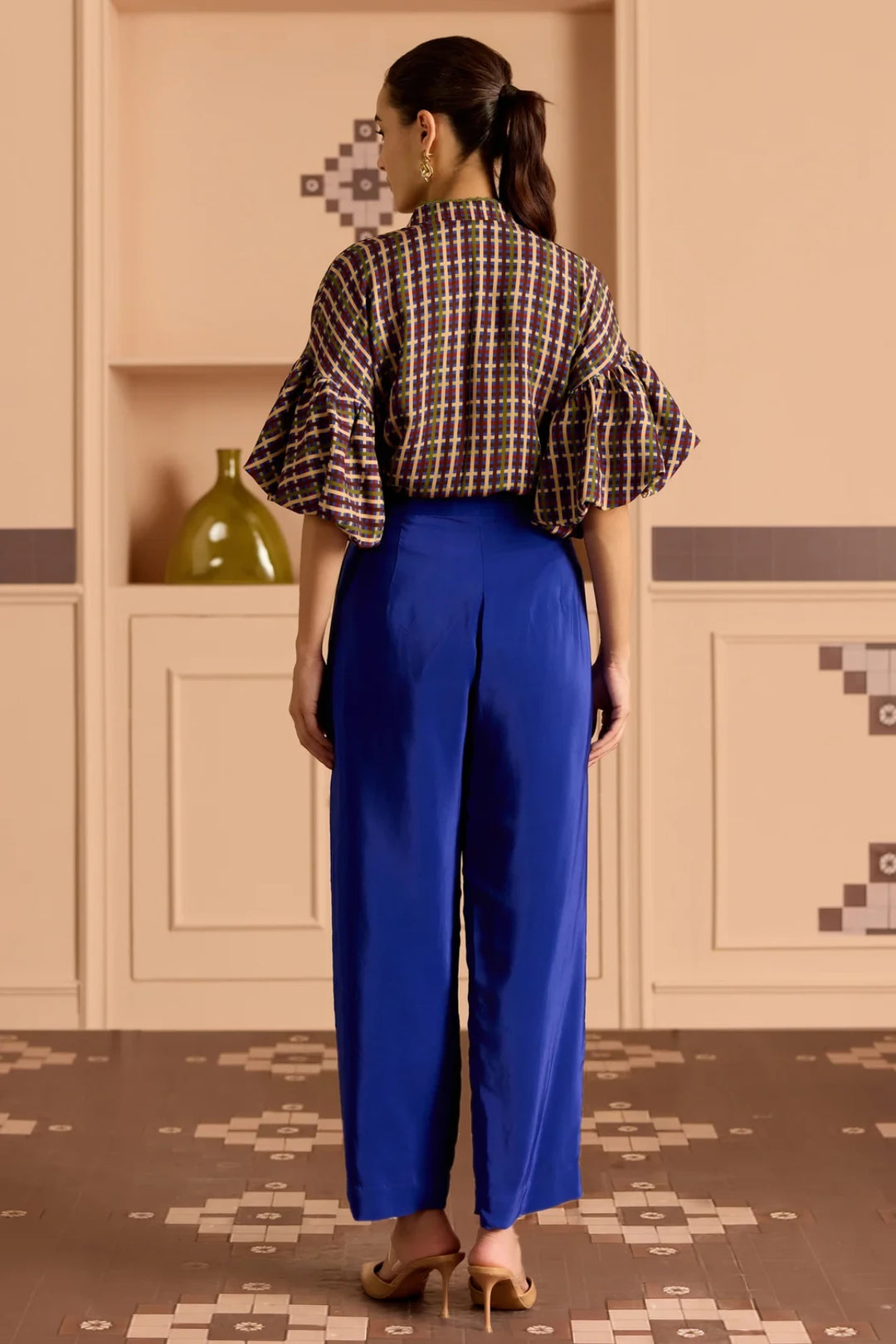 Solid Blue Pants