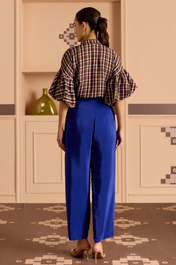 Solid Blue Pants
