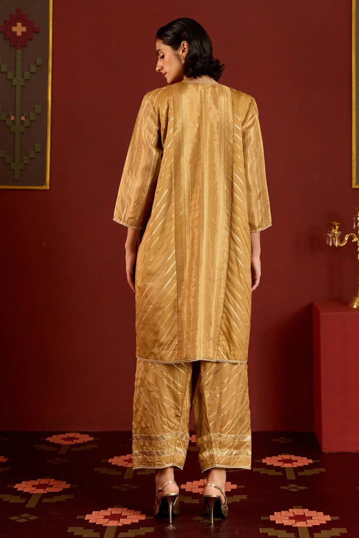 Gold Gota Kurta Set