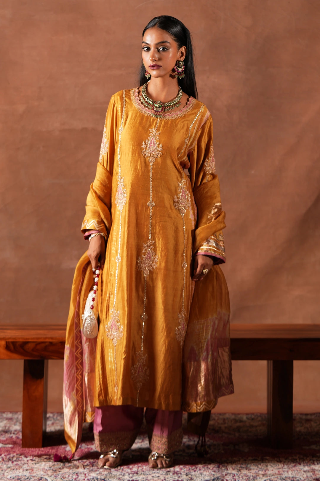 Classic Shibori Kurta Set