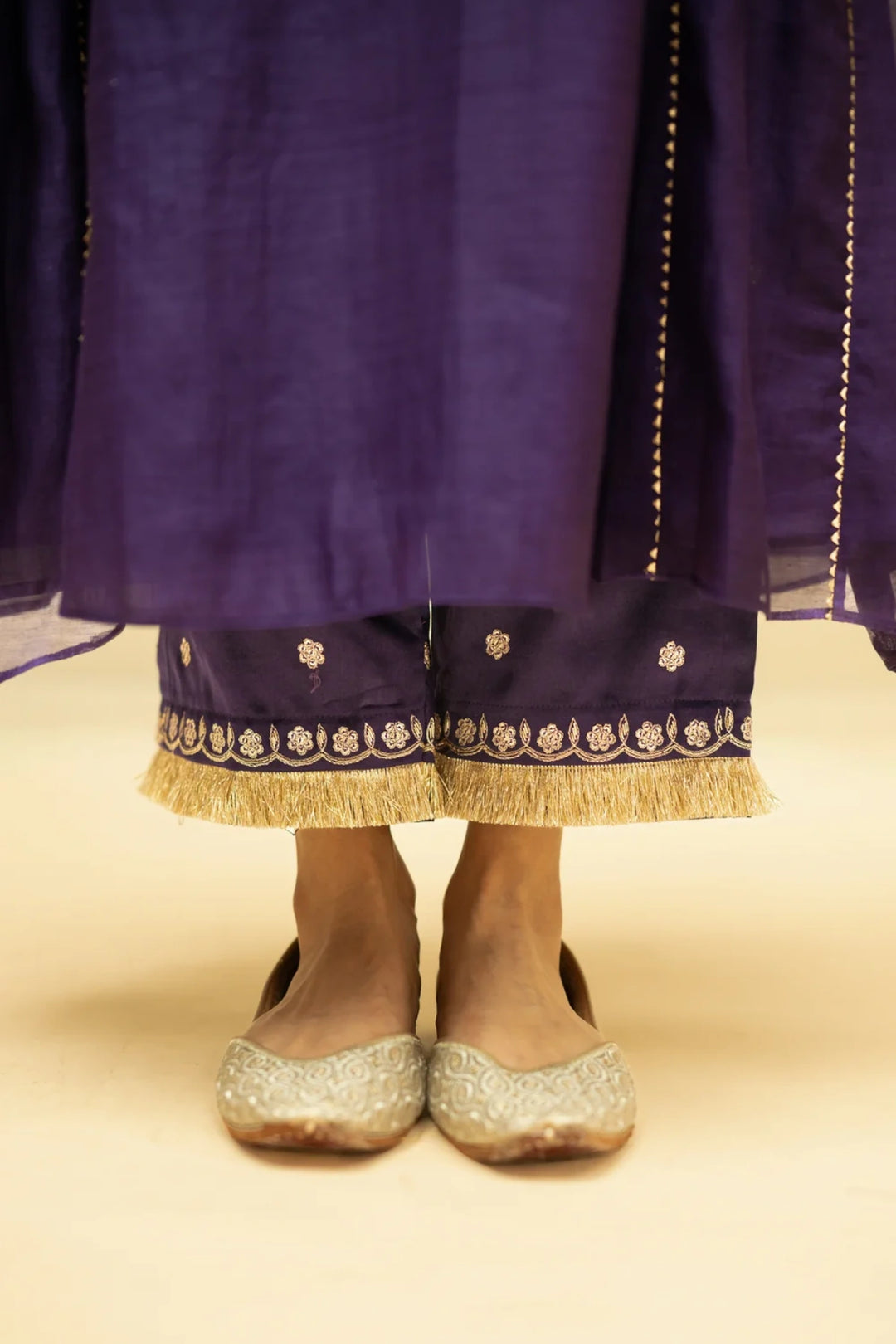 Chaandbali Mul Chanderi Aline Kurta Set