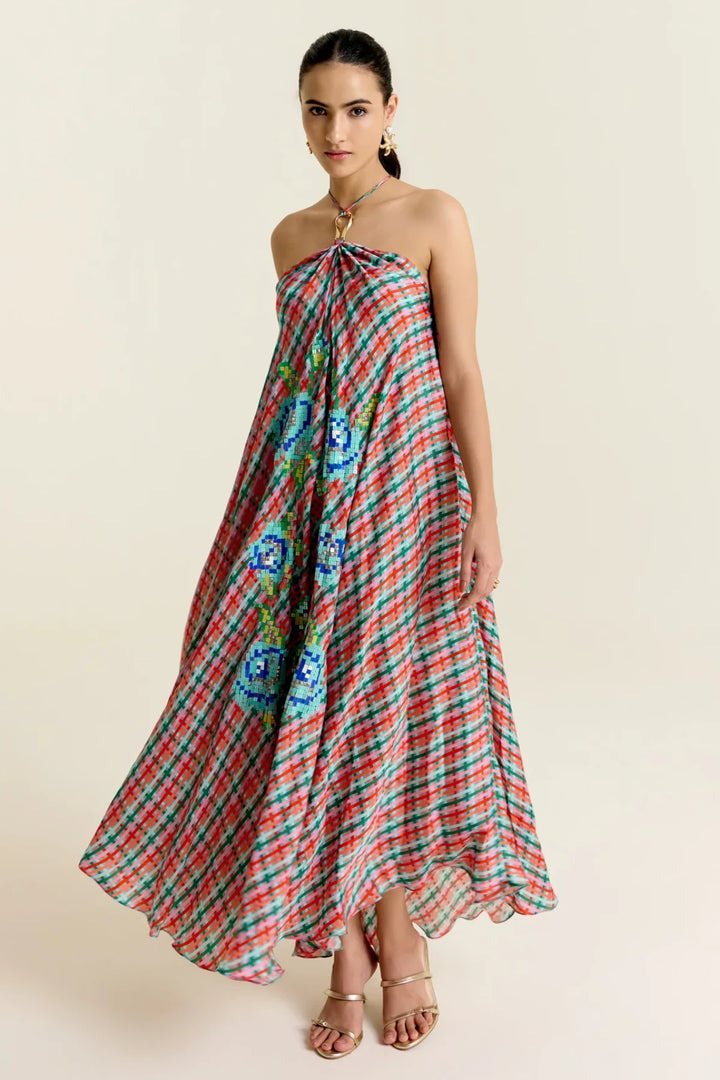 Mint Haulter Dress