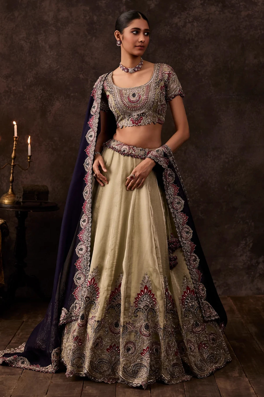 AM Maal Applique Lehenga