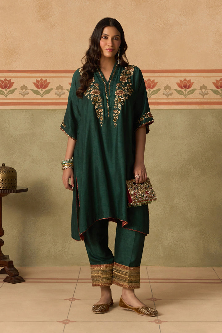 Green Kurta Set