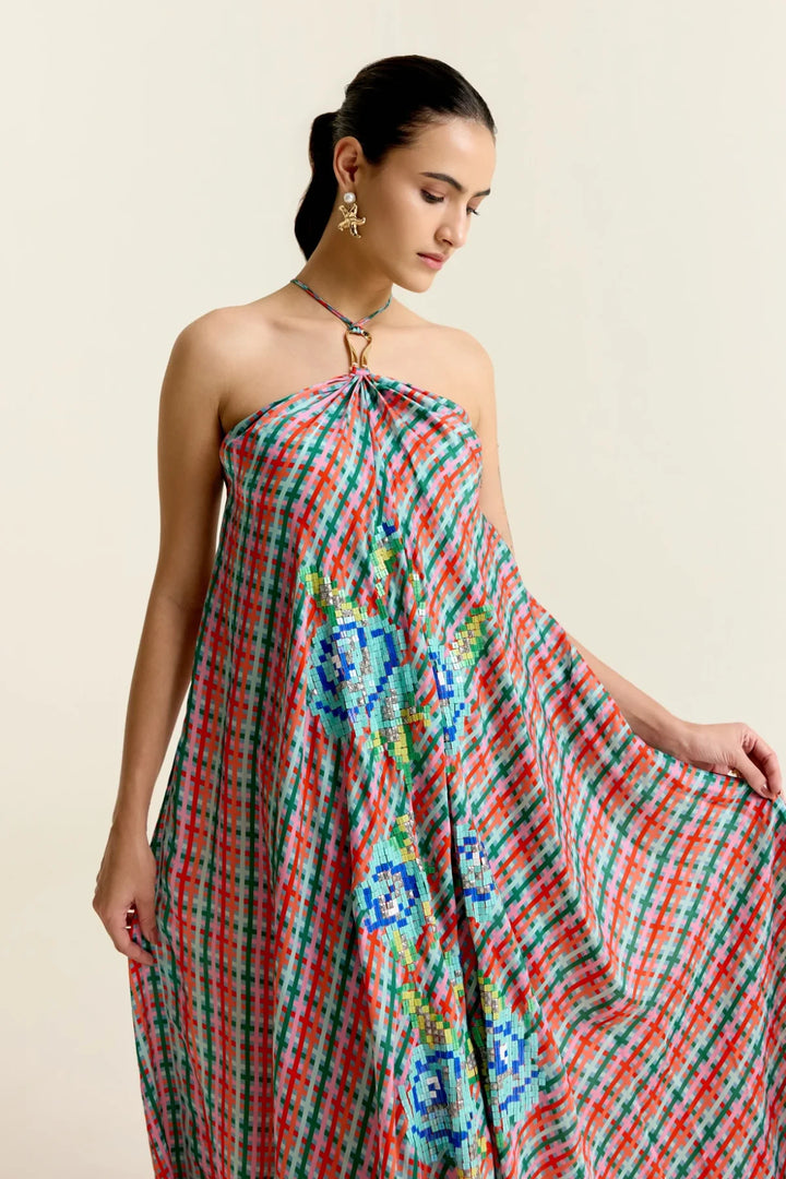 Mint Haulter Dress