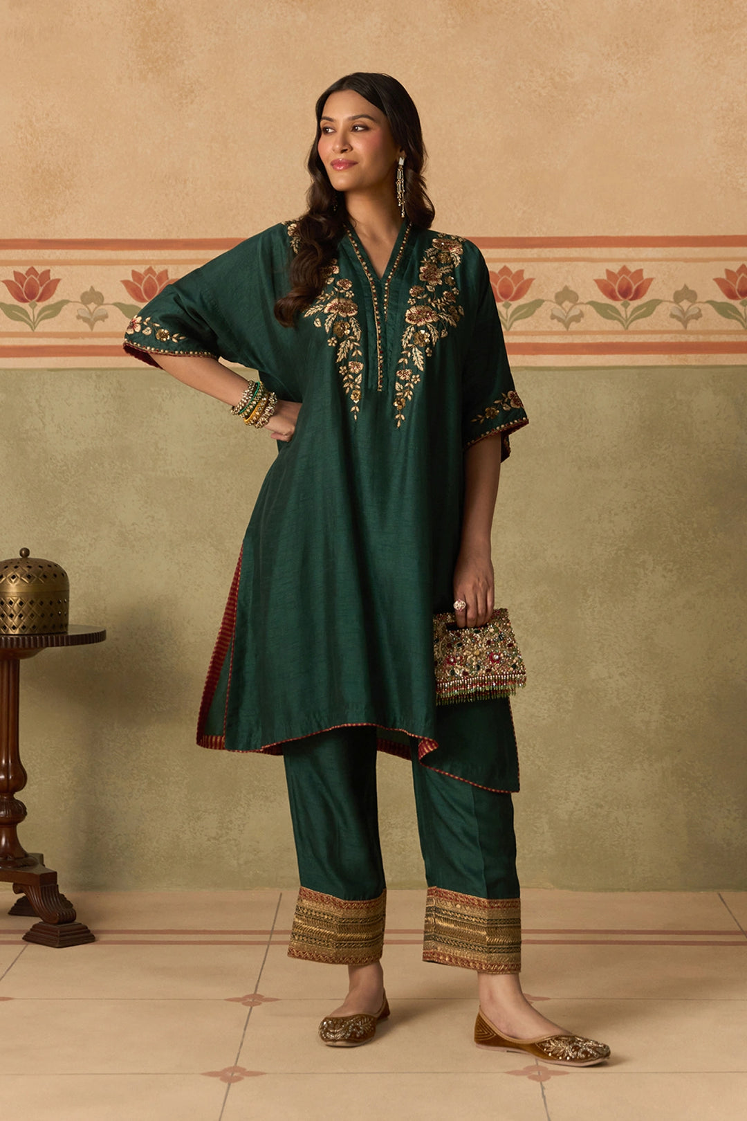 Green Kurta Set