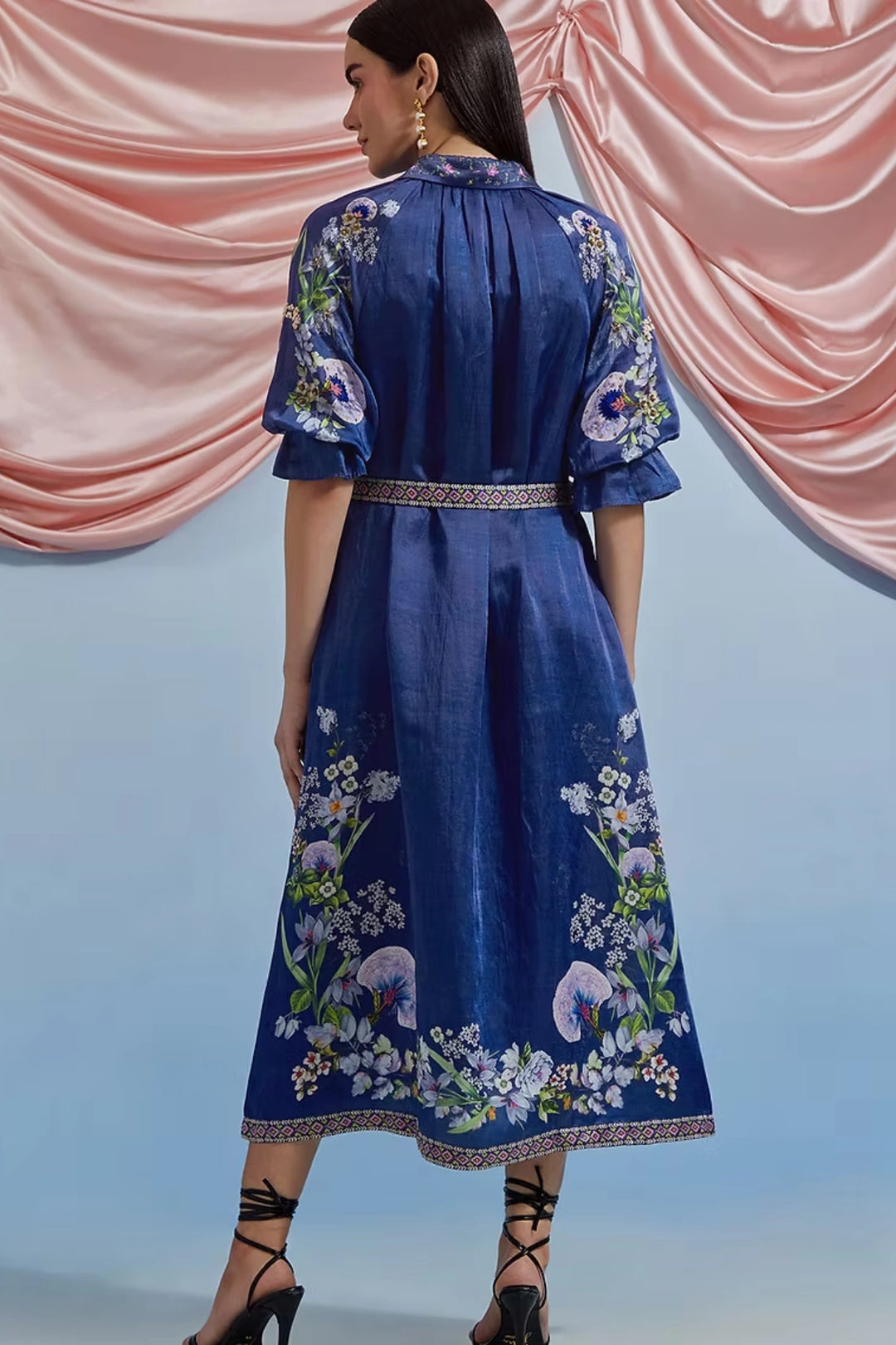 Doe shirt dress - Airforce blue