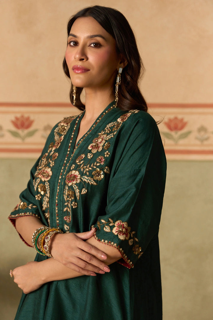 Green Kurta Set