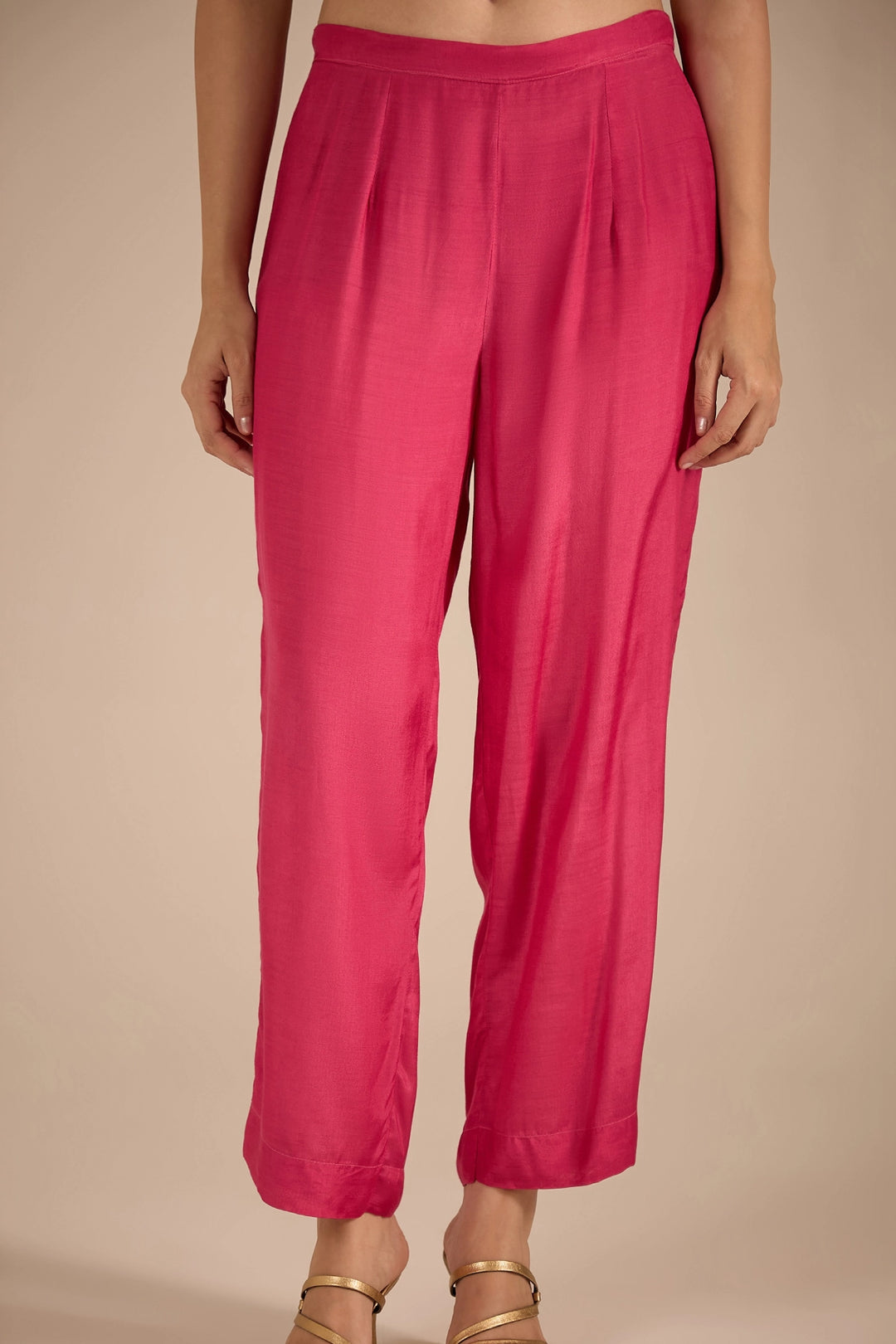 Chevron Orange and Pink Kurta Set