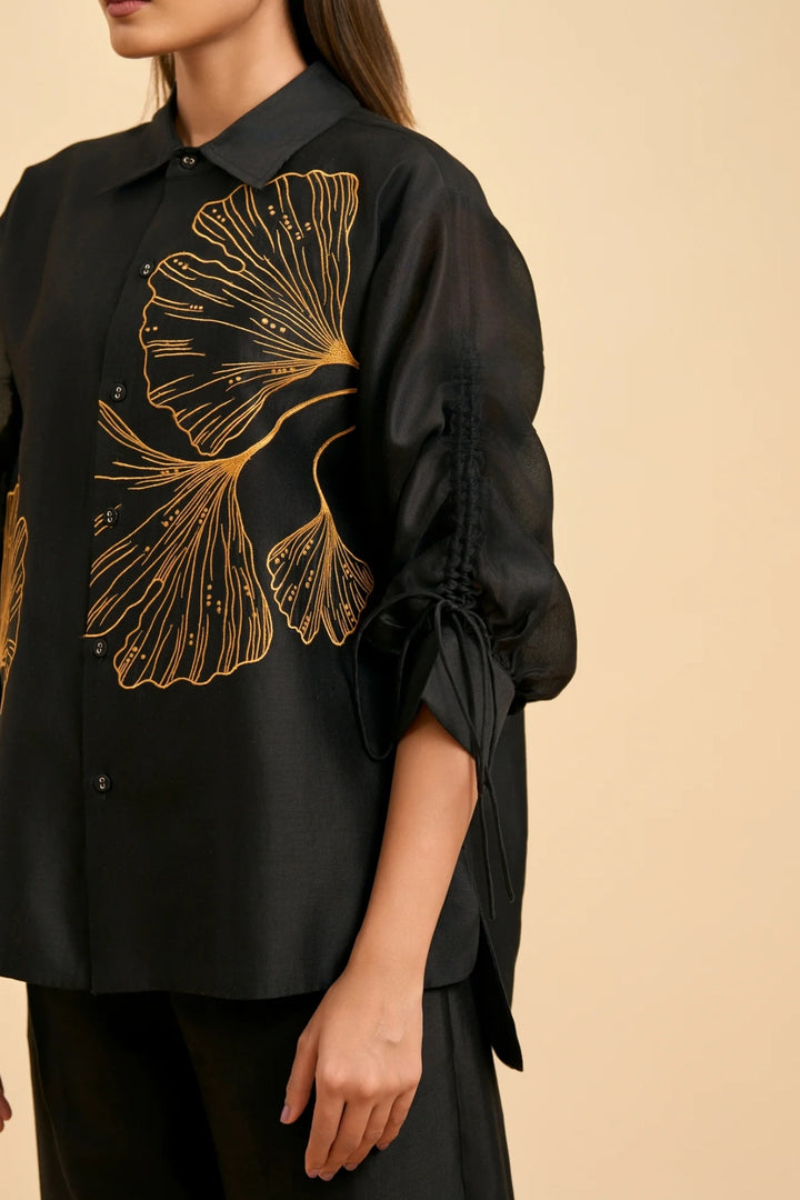 Black Ginkgo Shirt
