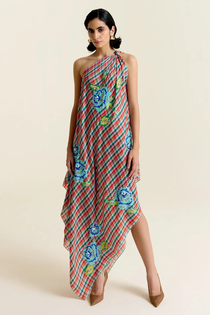 Mint One Shoulder Dress