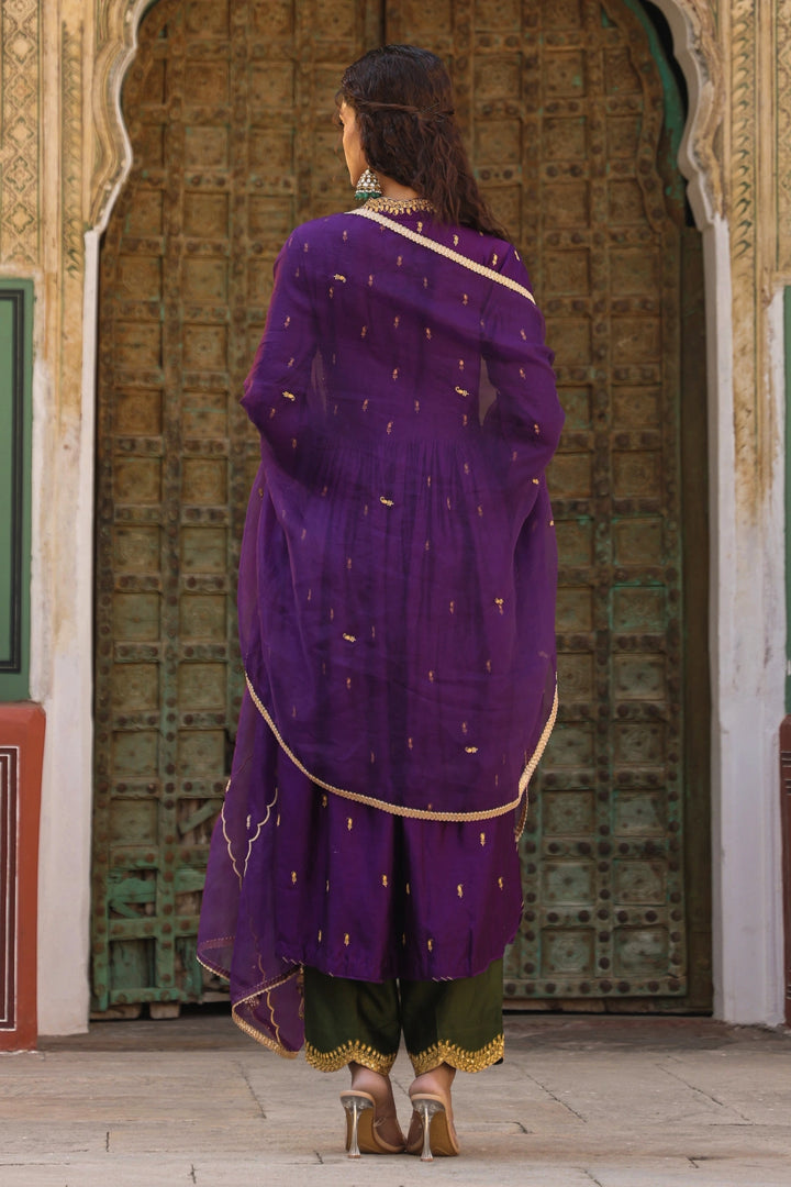 riwayat overlap frockstyle kurta set