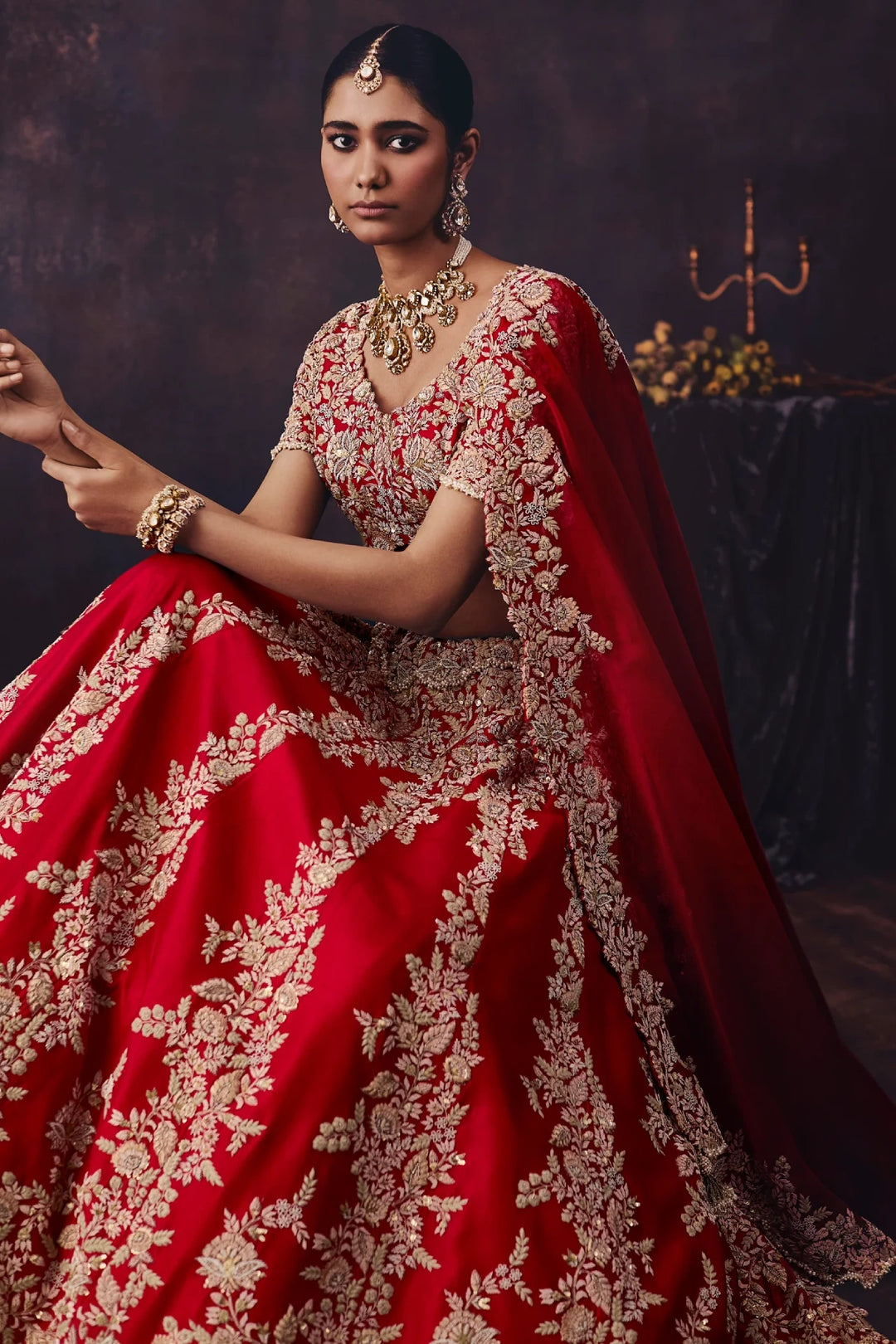 AS Maal Resham Lehenga