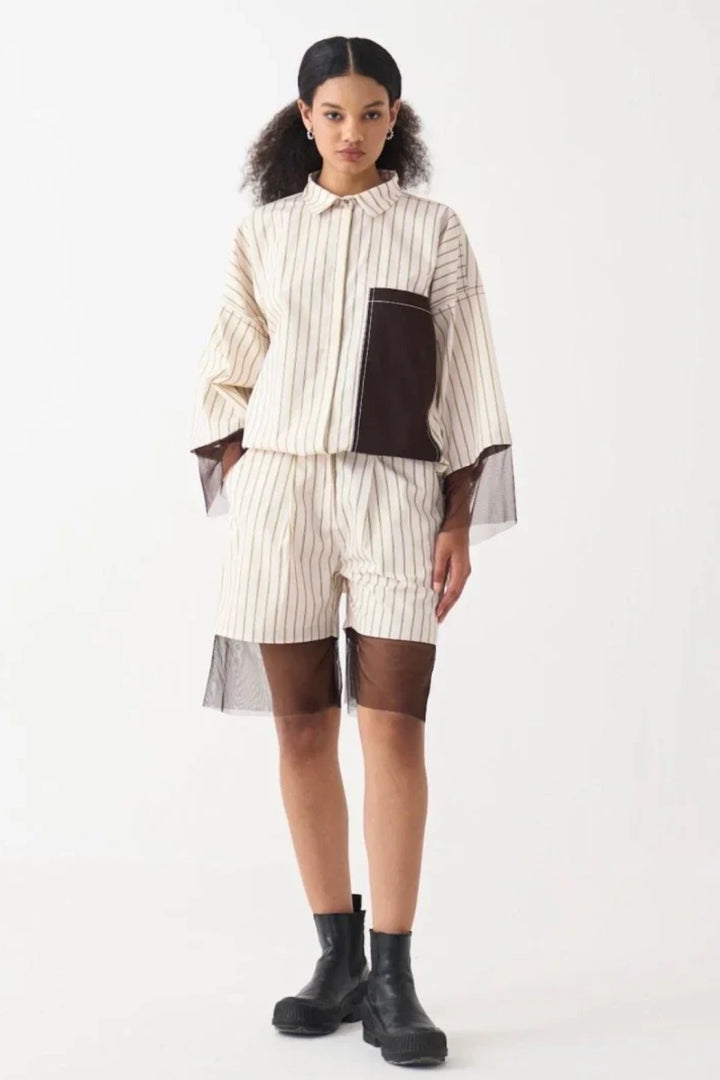 Contrast Detail Shirt