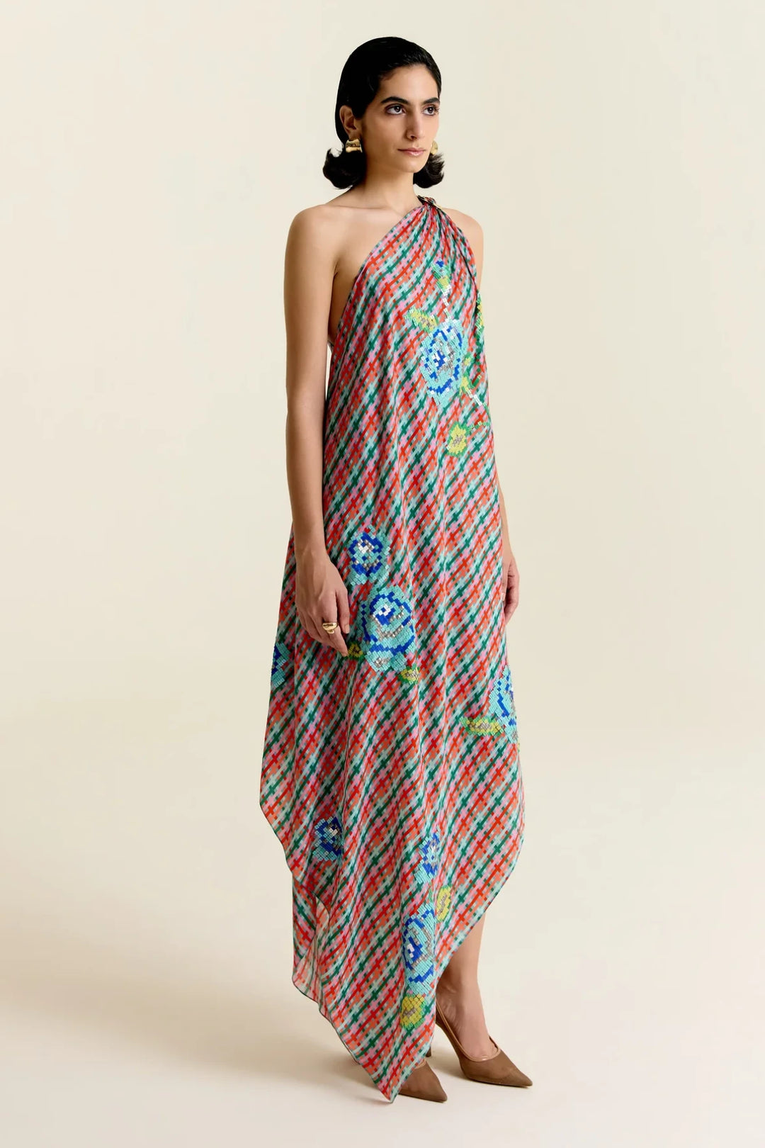 Mint One Shoulder Dress