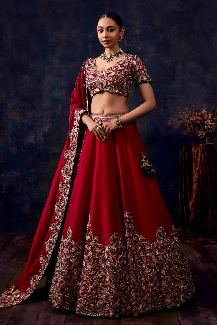 AS Gota Emerald Lehenga