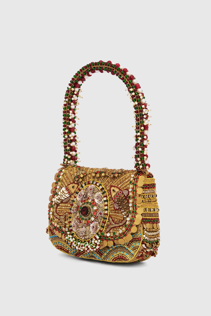 Matsya Mini Flapover - Gold