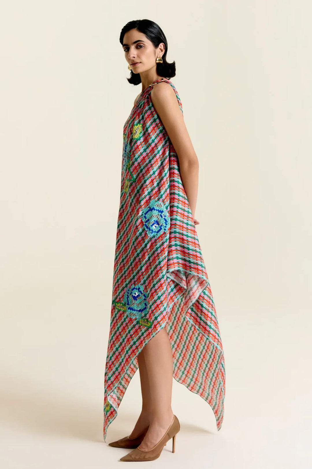 Mint One Shoulder Dress