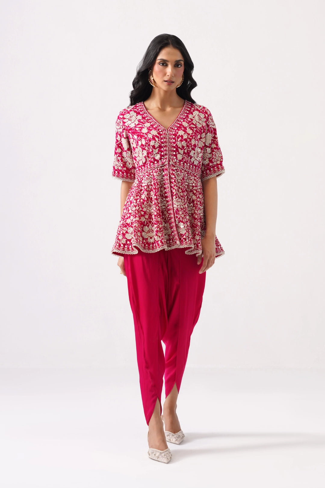 Pink Peplum Set