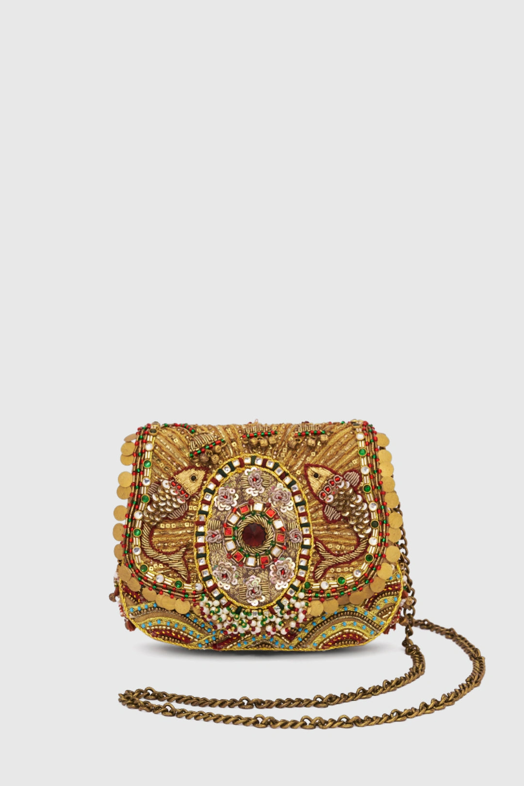 Matsya Mini Flapover - Gold