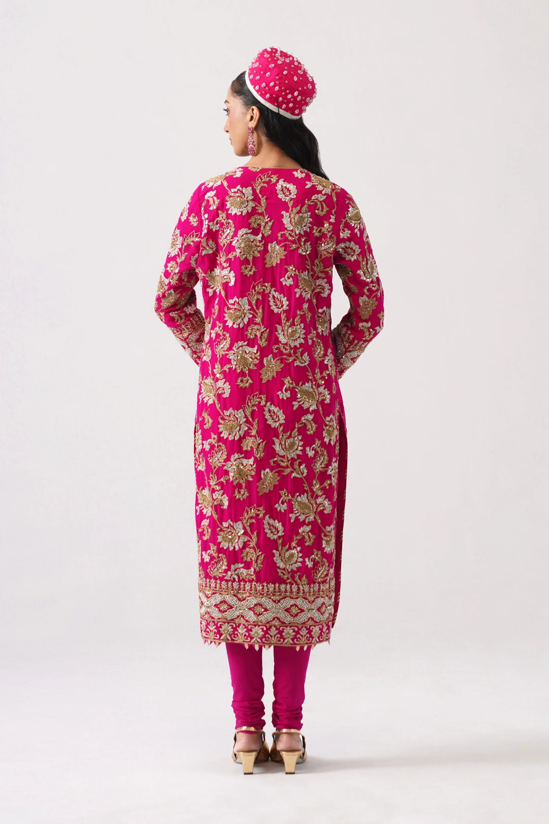 Zaar Bagh - Long Kurta Set - Pink