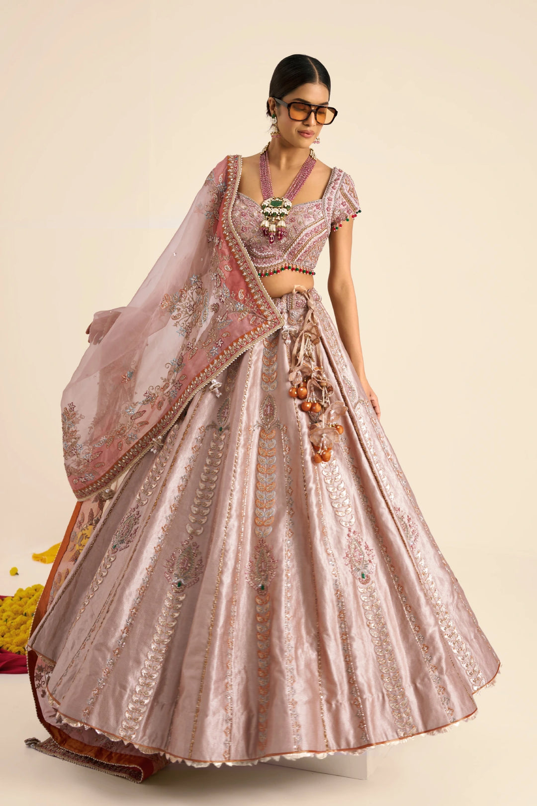 Beige Lehenga set