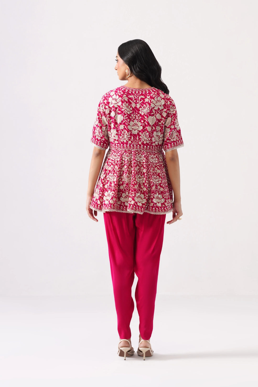 Pink Peplum Set