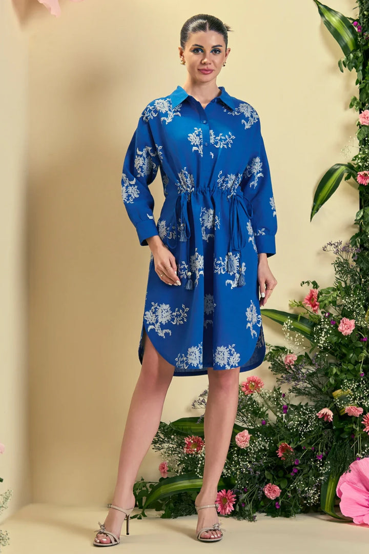 Origani Blue Clair Dress