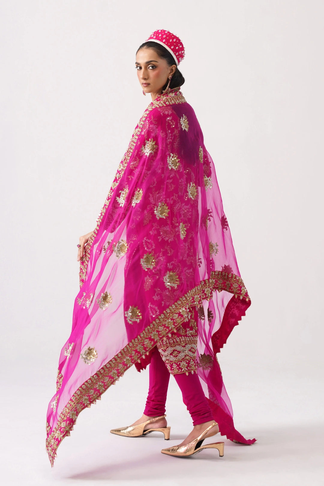Zaar Bagh - Long Kurta Set - Pink