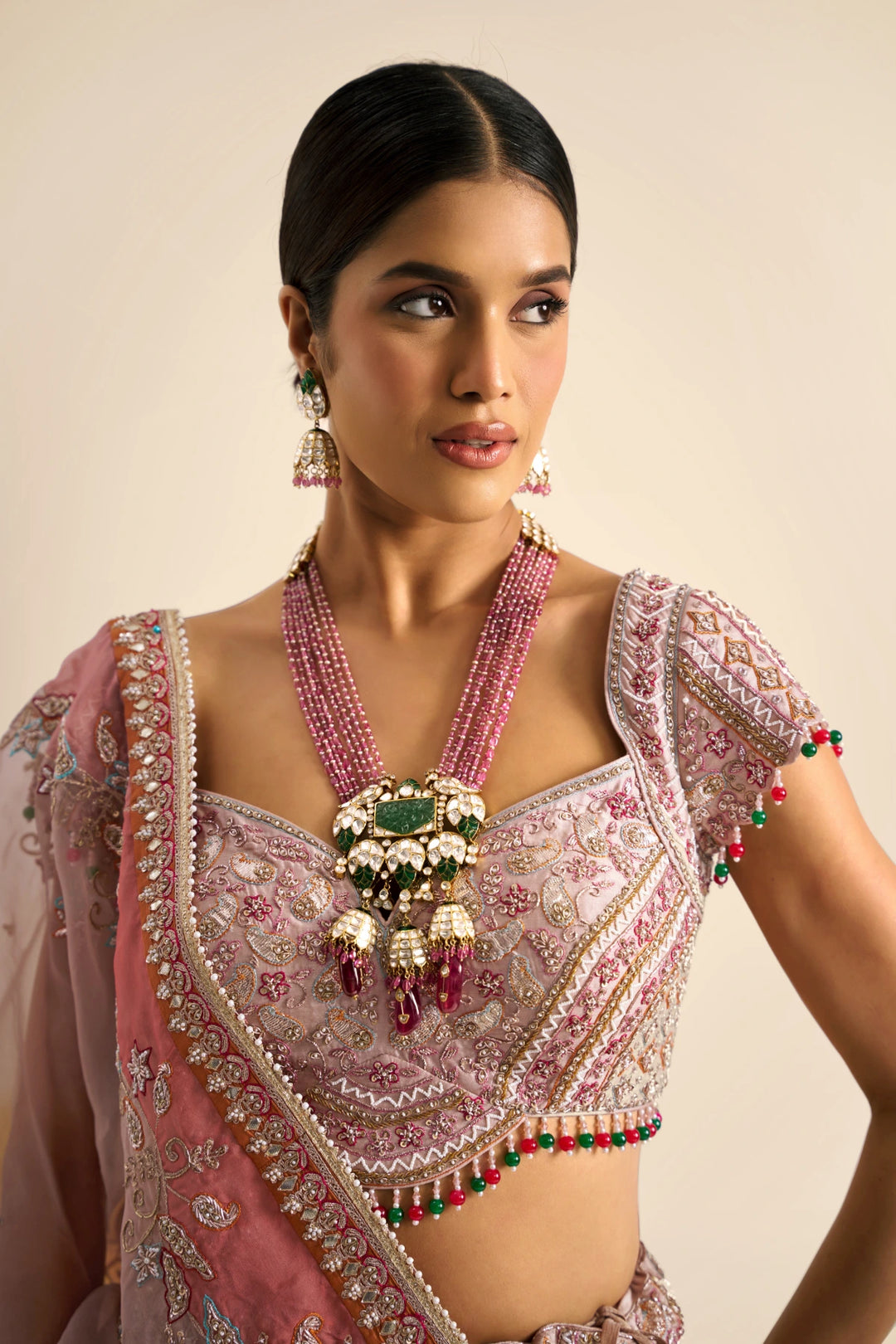 Beige Lehenga set