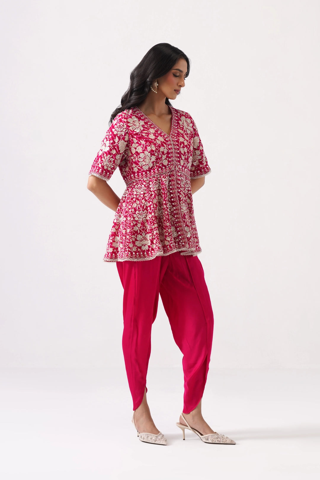 Pink Peplum Set